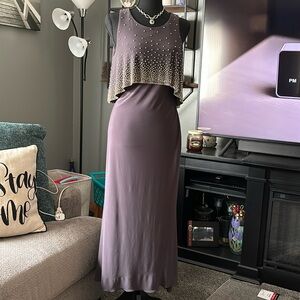 Gray detail dress